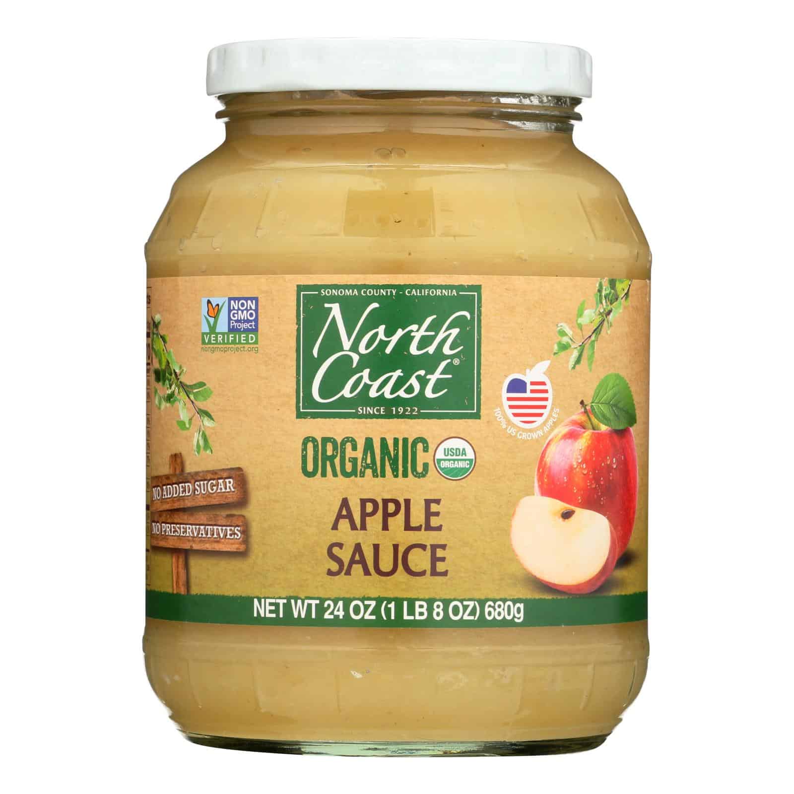 North Coast Organic Apple Sauce - Case of 12 - 24 FZ