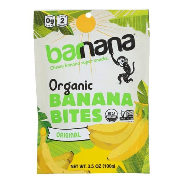 Barnana Banana Bites - Organic - Original - 3.5 oz - case of 12 - Image 2