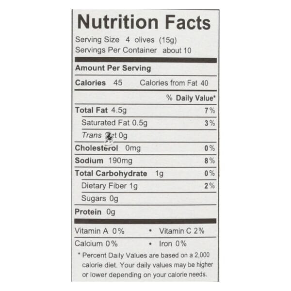 Divina - Organic Pitted Kalamata Olives - Case of 6 - 6 oz. - Image 2