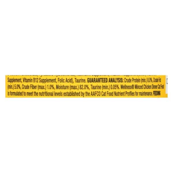 Wellness Pet Products Cat Food - Chicken Dinner - Case of 24 - 3 oz. - Image 2