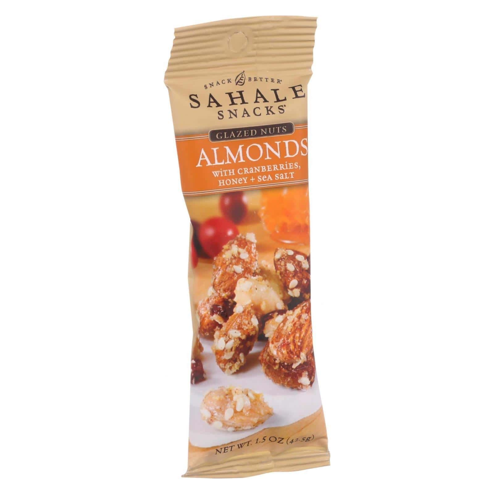 Sahale Snacks Glazed Nuts - Almonds with Cranberries Honey and Sea Salt - 1.5 oz - Case of 9 - Image 2