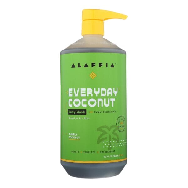 Alaffia Coconut & Coffee Berry Purely Coconut Body Wash  - 1 Each - 32 FZ - Image 2