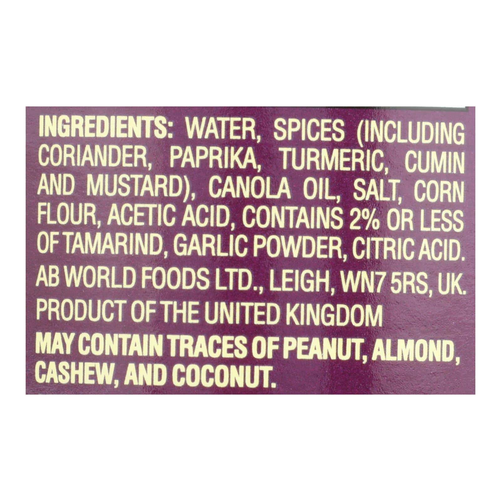 Pataks Spice Paste - Mild Curry - Mild - 10 oz - case of 6 - Image 2