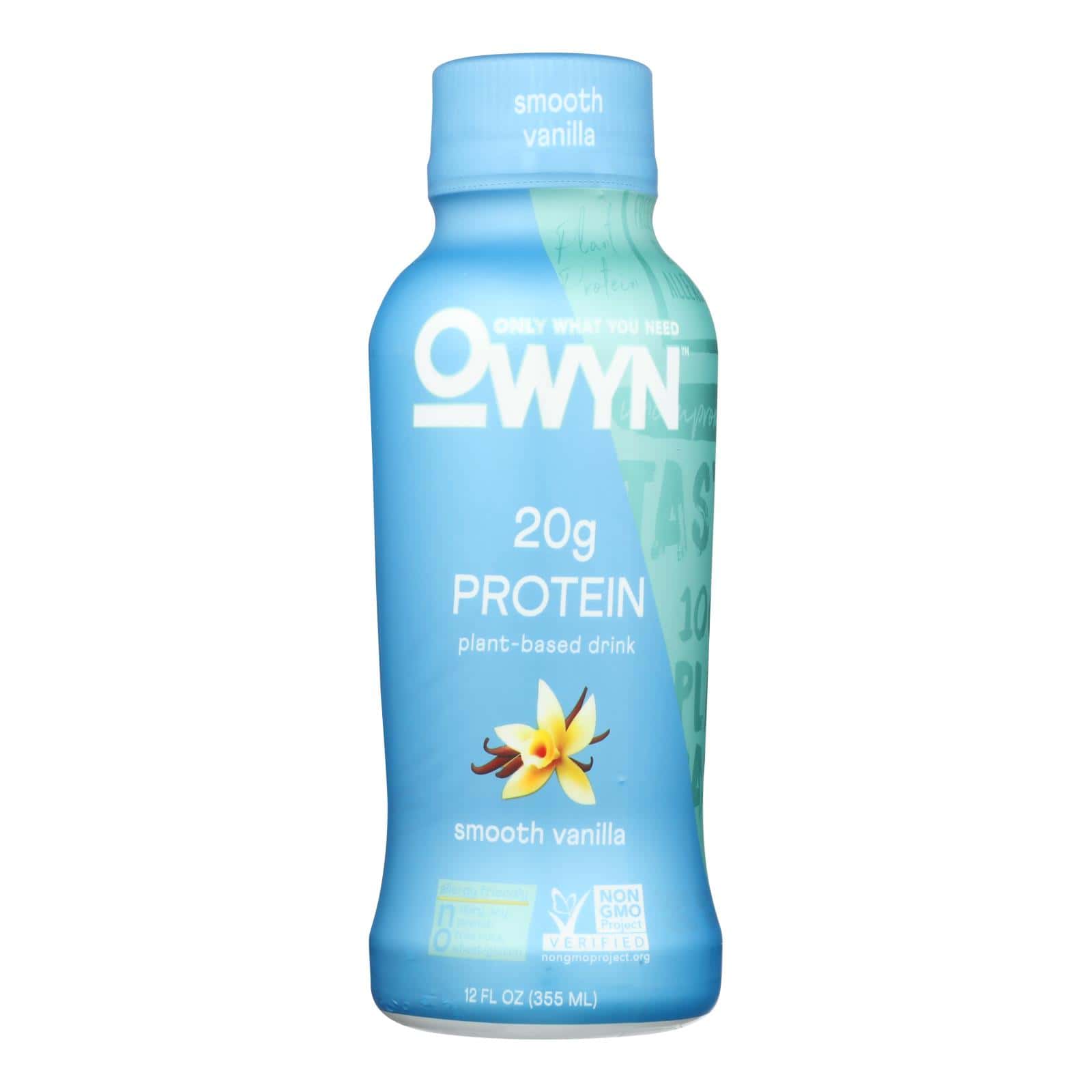 Only What You Need - Plant Based Protein Shake - Vanilla - Case of 12 - 12 fl oz. - Image 3