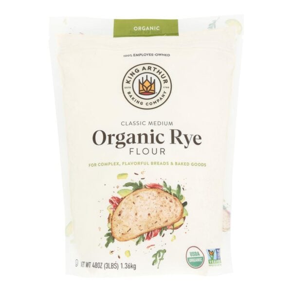 King Arthur Baking Company - Flour Organic Rye - Case of 4-48 OZ - Image 3