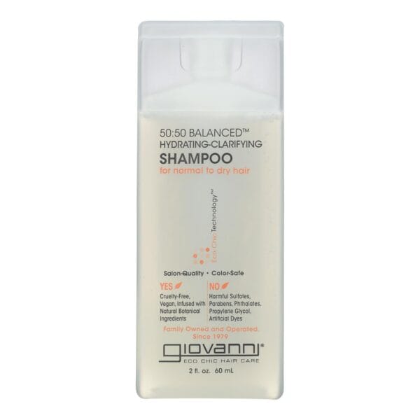 Giovanni Hair Care Products 50/50 Balanced Shampoo - Case of 12 - 2 fl oz