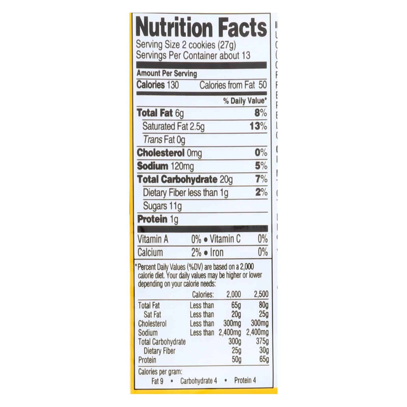 Newman's Own Organics Creme Filled Cookies - Vanilla - Case of 6 - 13 oz. - Image 3