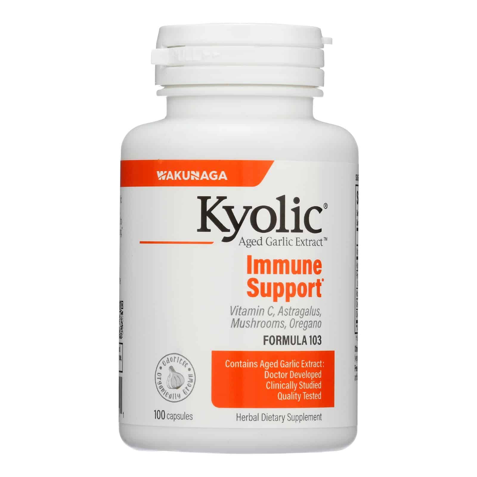 Kyolic - Aged Garlic Extract Immune Formula 103 - 100 Capsules - Image 2