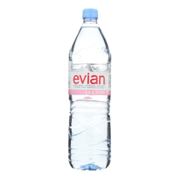 Evians Spring Water Natural Spring Water - Water - Case of 12 - 50.7 FL oz. - Image 3