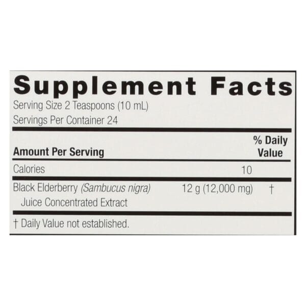 Nature's Answer - Sambucus nigra Black Elder Berry Extract - 8 fl oz - Image 2