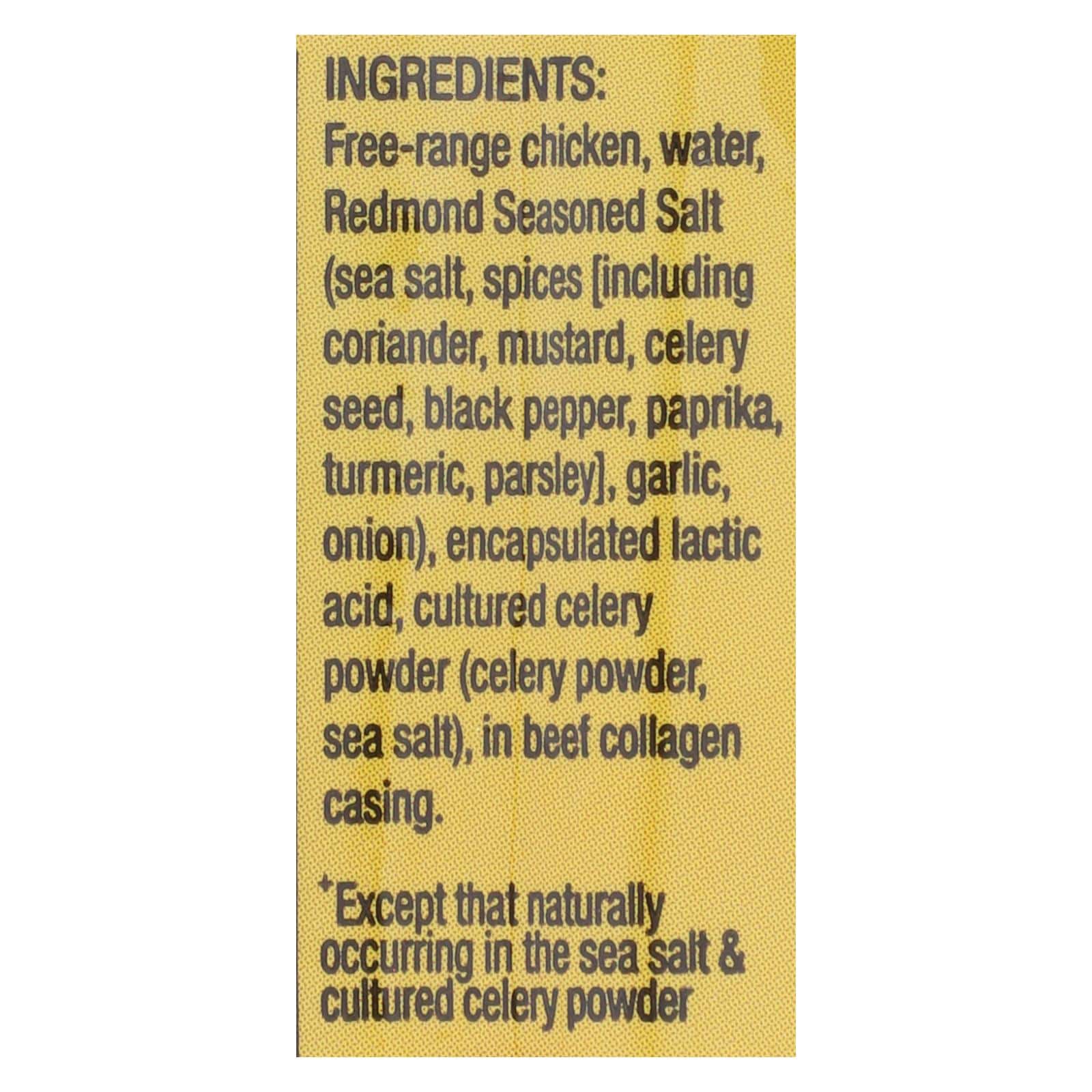 Nick's Sticks - Snack Stk Chicken Fr Rnge - Case of 25 - 1.7 OZ - Image 2