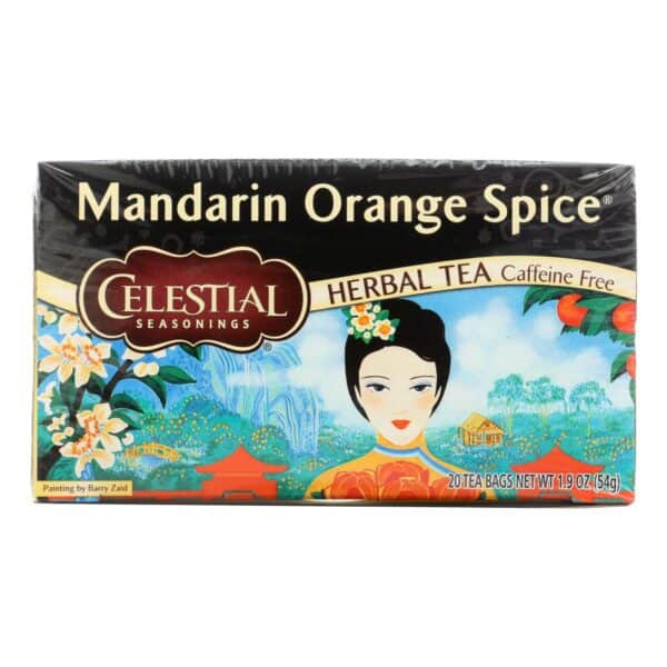 Celestial Seasonings Herbal Tea Caffeine Free Mandarin Orange Spice - 20 Tea Bags - Case of 6 - Image 2