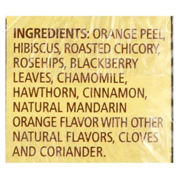 Celestial Seasonings Herbal Tea Caffeine Free Mandarin Orange Spice - 20 Tea Bags - Case of 6