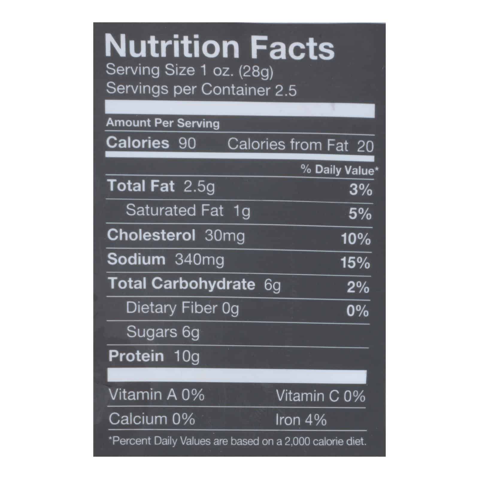 Chef's Cut Real Steak Jerkey - Chipotle Cracked Pepper - Case of 8 - Image 2