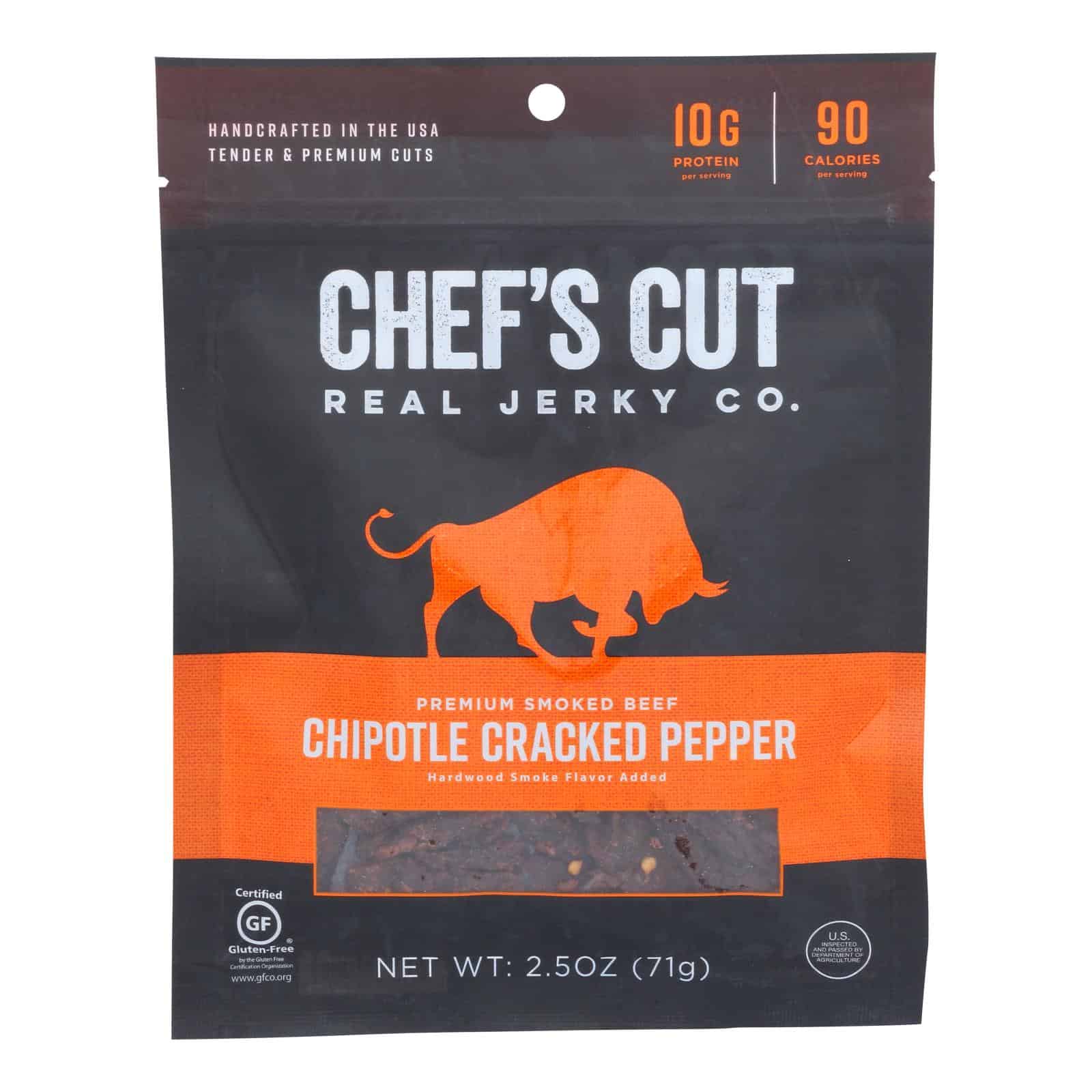 Chef's Cut Real Steak Jerkey - Chipotle Cracked Pepper - Case of 8 - Image 3