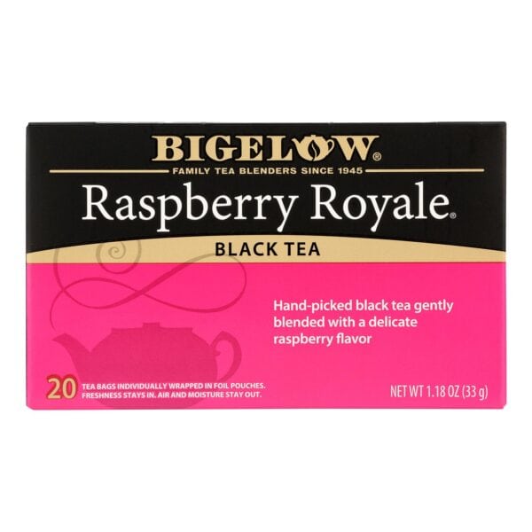 Bigelow Tea Raspberry Royale Black Tea - Case of 6 - 20 Bags - Image 2