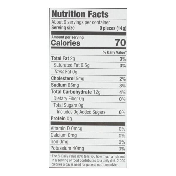 Absolutely Gluten Free - Crackers - Toasted Onion - Case of 12 - 4.4 oz. - Image 2
