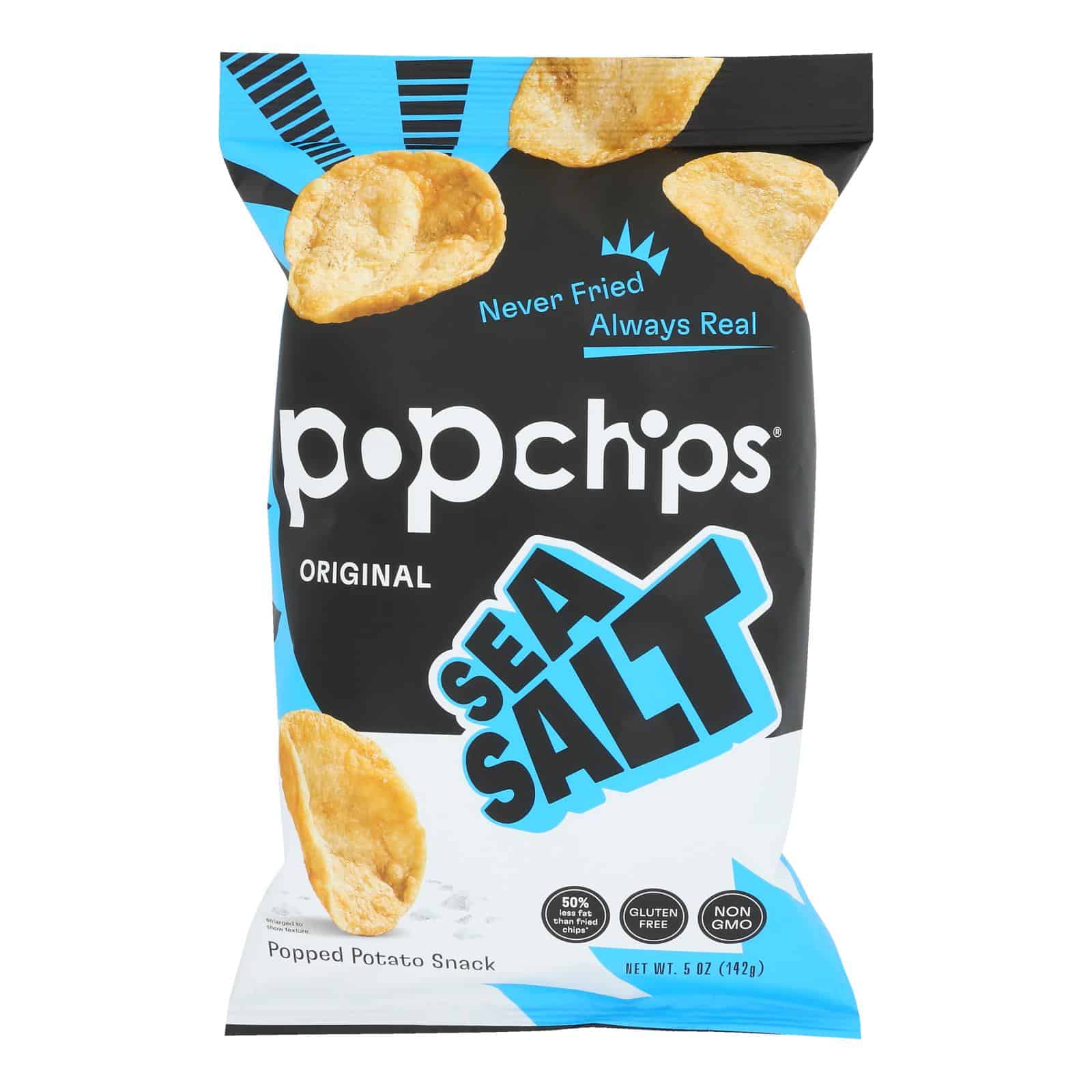 Popchips Potato Chip - Sea Salt - Case of 12 - 5 oz - Image 3