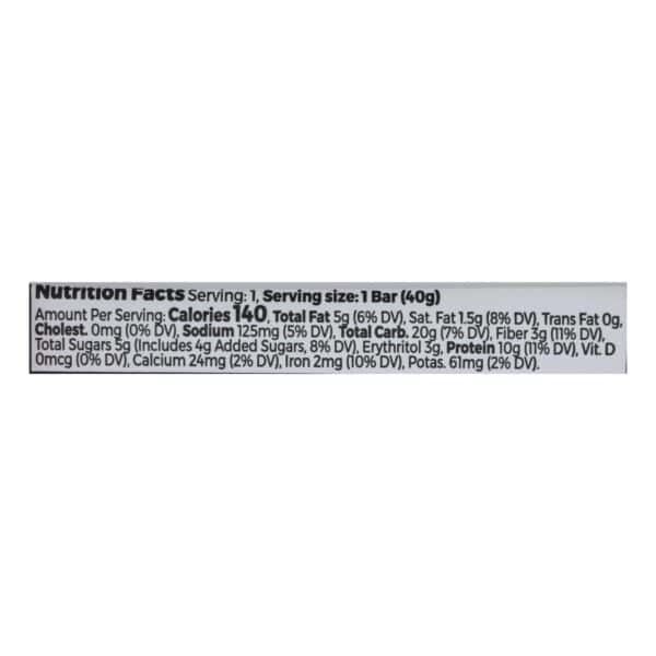 Orgain Organic Protein Bar - Chocolate Chip Cookie Dough - Case of 12 - 1.41 OZ - Image 2
