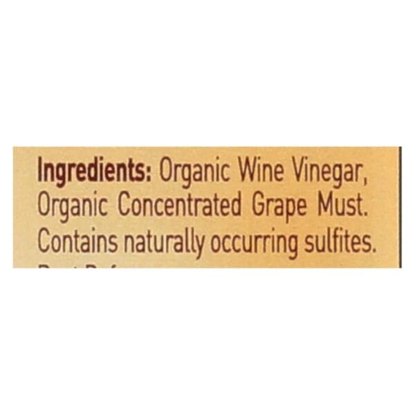 Bionaturae Balsamic Vinegar - Gluten Free - Case of 12 - 8.5 Fl oz.