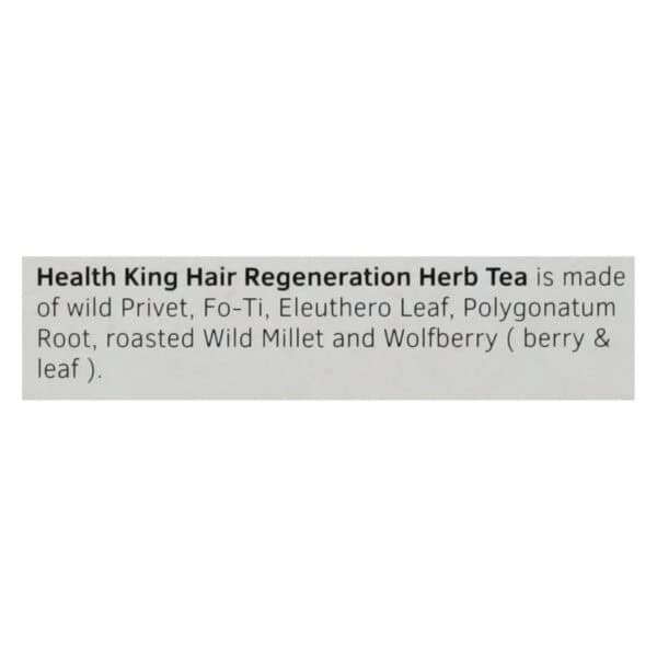 Health King Hair Regeneration Herb Tea - 20 Tea Bags