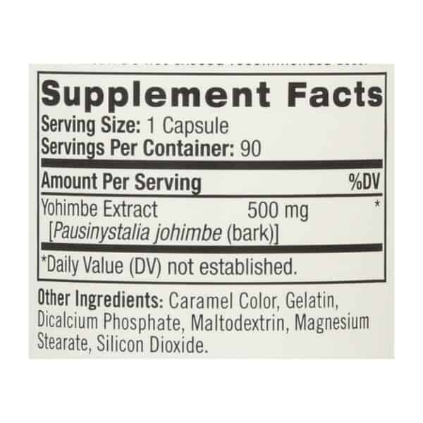 Natrol Yohimbe Bark - 500 mg - 90 Caps