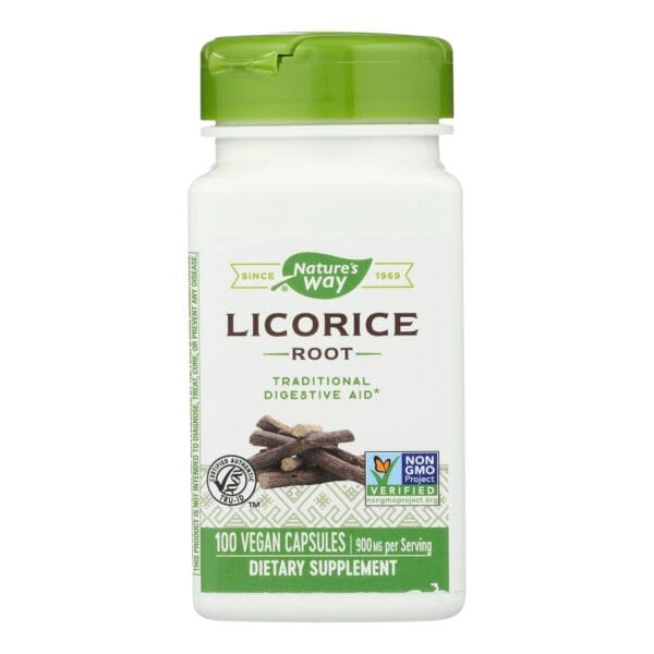Nature's Way - Licorice Root - 100 Capsules