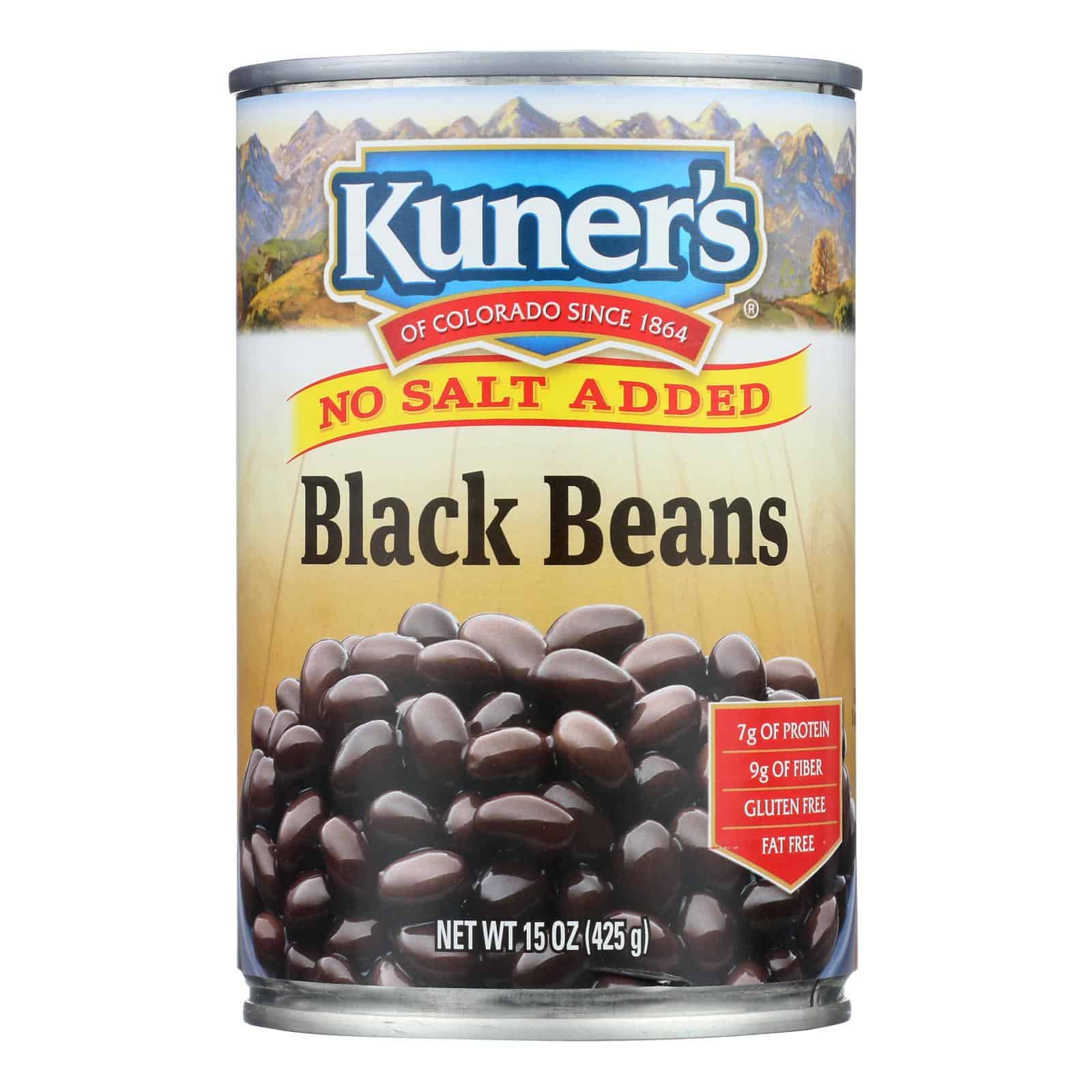 Kuner - Black Beans - No Salt Added - Case of 12 - 15 oz. - Image 3