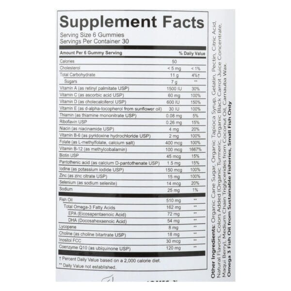 SmartyPants Men's Complete - 180 count