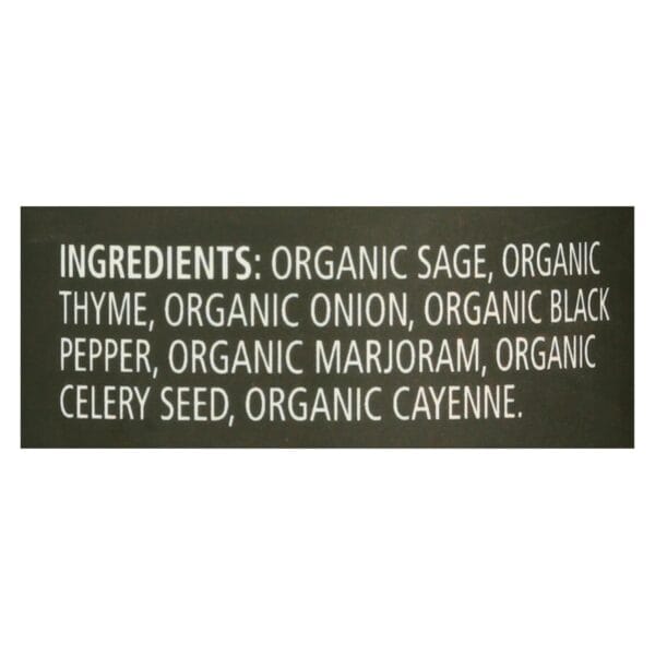 Frontier Herb Poultry Seasoning - Organic - 1.2 oz - Image 2