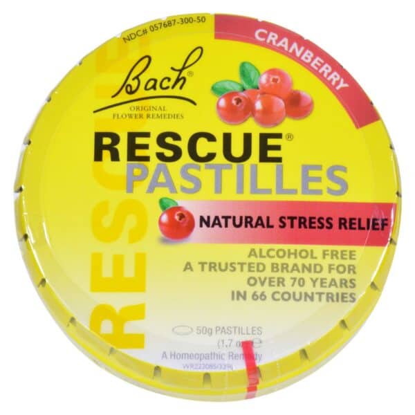 Bach Rescue Remedy Pastilles - Cranberry - 50 grm - Case of 12 - Image 2