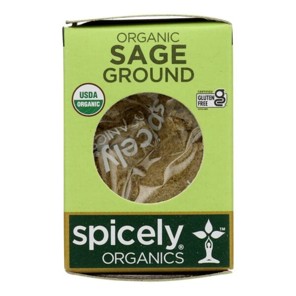 Spicely Organics - Organic Sage - Ground - Case of 6 - 0.3 oz. - Image 2