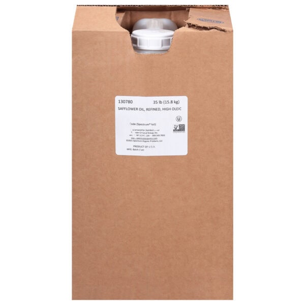 Spectrum Naturals High Heat Refined Organic Safflower Oil - Single Bulk Item - 35LB