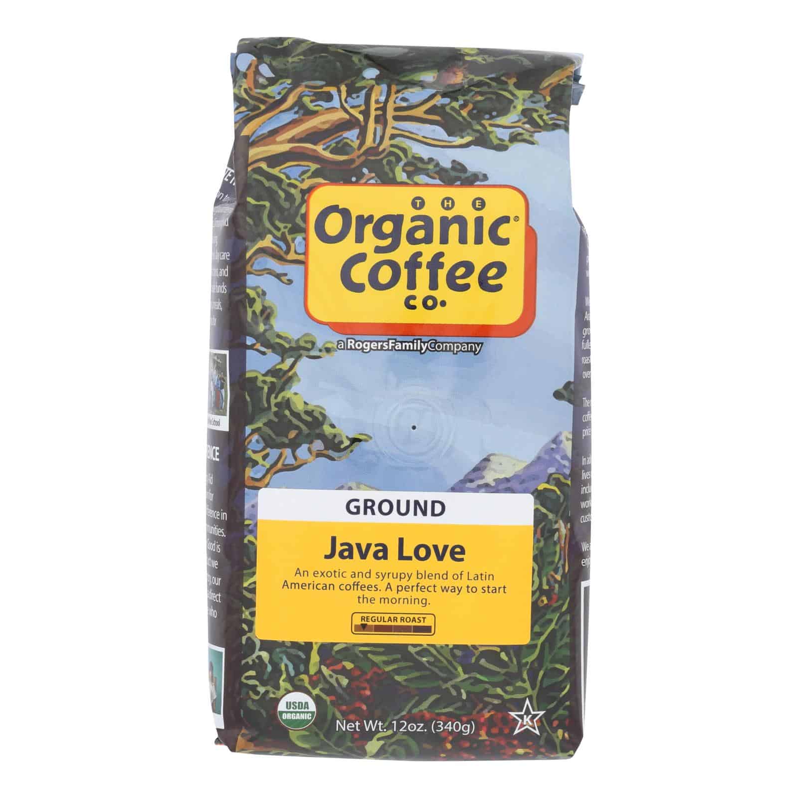 Organic Coffee Company Ground Coffee - Java Love - Case of 6 - 12 oz. - Image 2