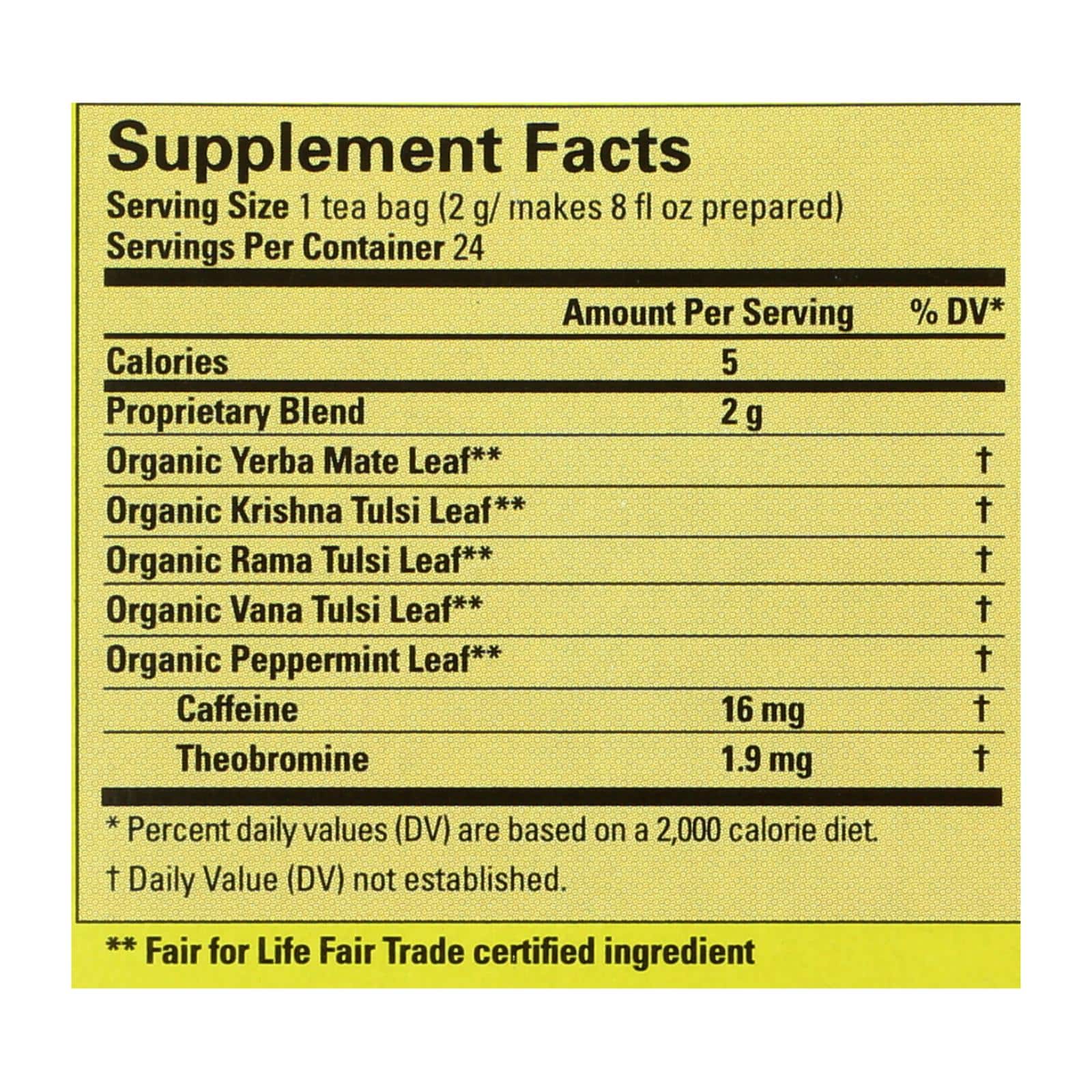 Ecoteas Holy Mate! Tea Bags - Case of 6 - 24 BAG - Image 3