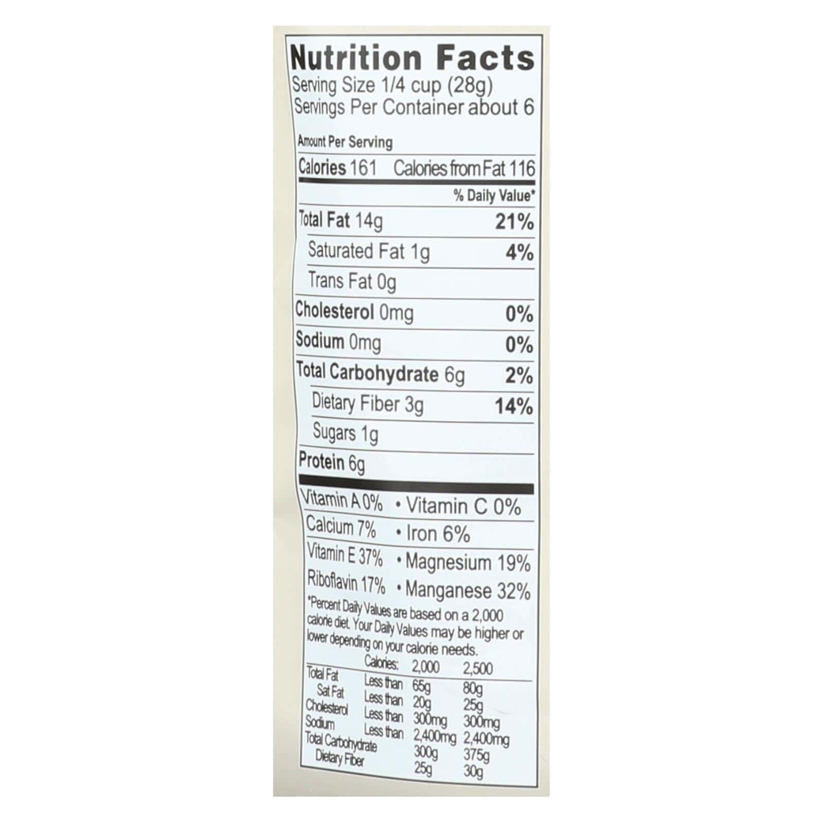 Living Intentions Activated Sprouted Nuts Unsalted Almonds - Case of 6 - 6 OZ