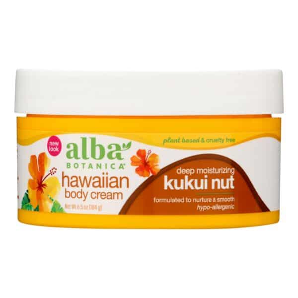 Alba Botanica - Hawaiian Body Cream Kukui Nut - 6.5 oz - Image 2