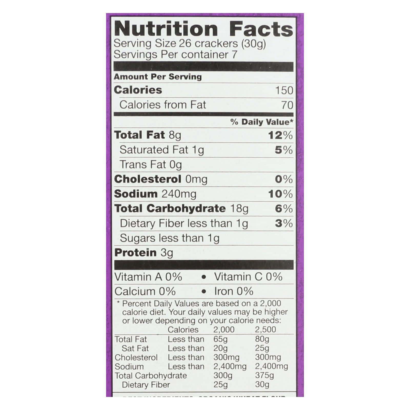 Annie'S Homegrown Cheddar Squares White Cheddar Squares - Case Of 12 - 7.5 Oz - Image 3