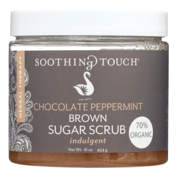Soothing Touch Brown Sugar Scrub - Chocolate/Peppermint - 16 oz - Image 2