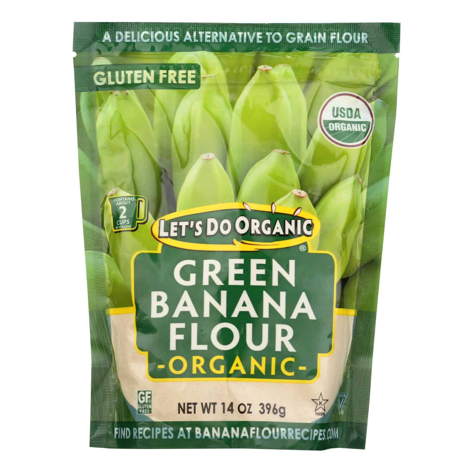 Let's Do Organic Organic Flour - Green Banana - Case of 6 - 14 oz - Image 3