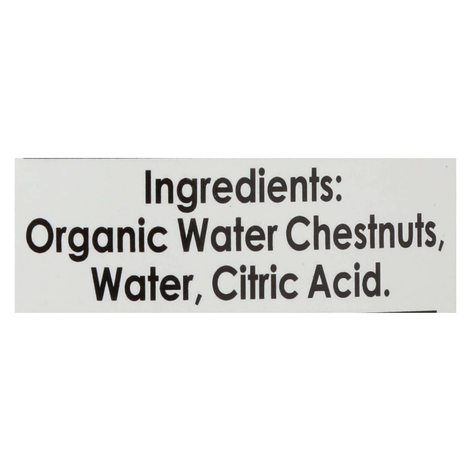 Native Forest Organic Sliced Water Chestnuts - Case of 6 - 8 OZ