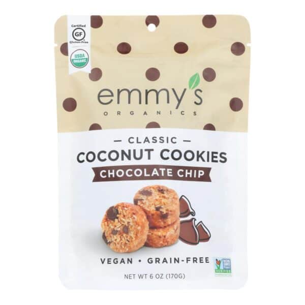Emmy's Organics  Chocolate Chip - Case of 8 - 6 oz. - Image 3