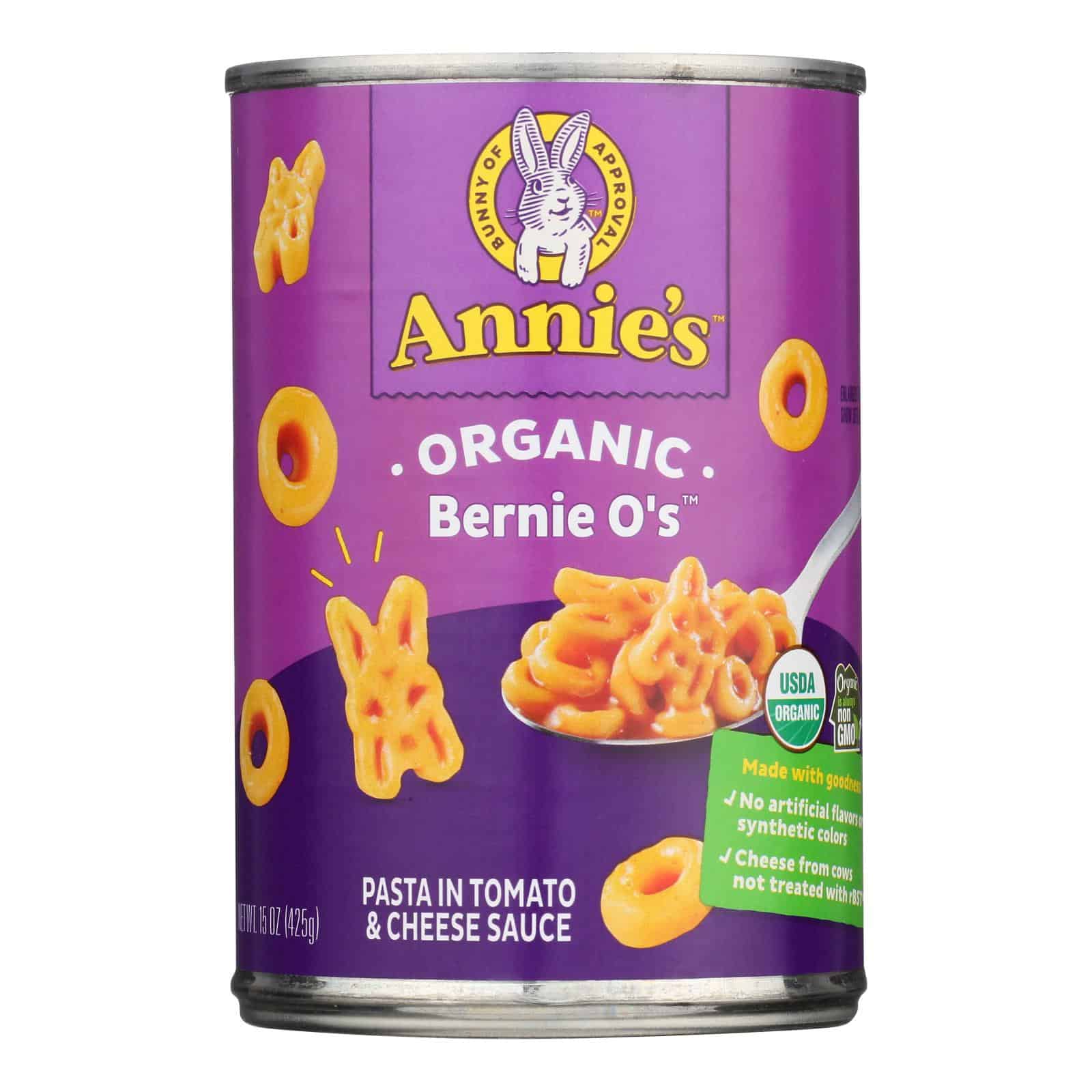Annie's Homegrown Organic Bernie O?S Pasta In Tomato and Cheese Sauce - Case of 12 - 15 oz. - Image 2