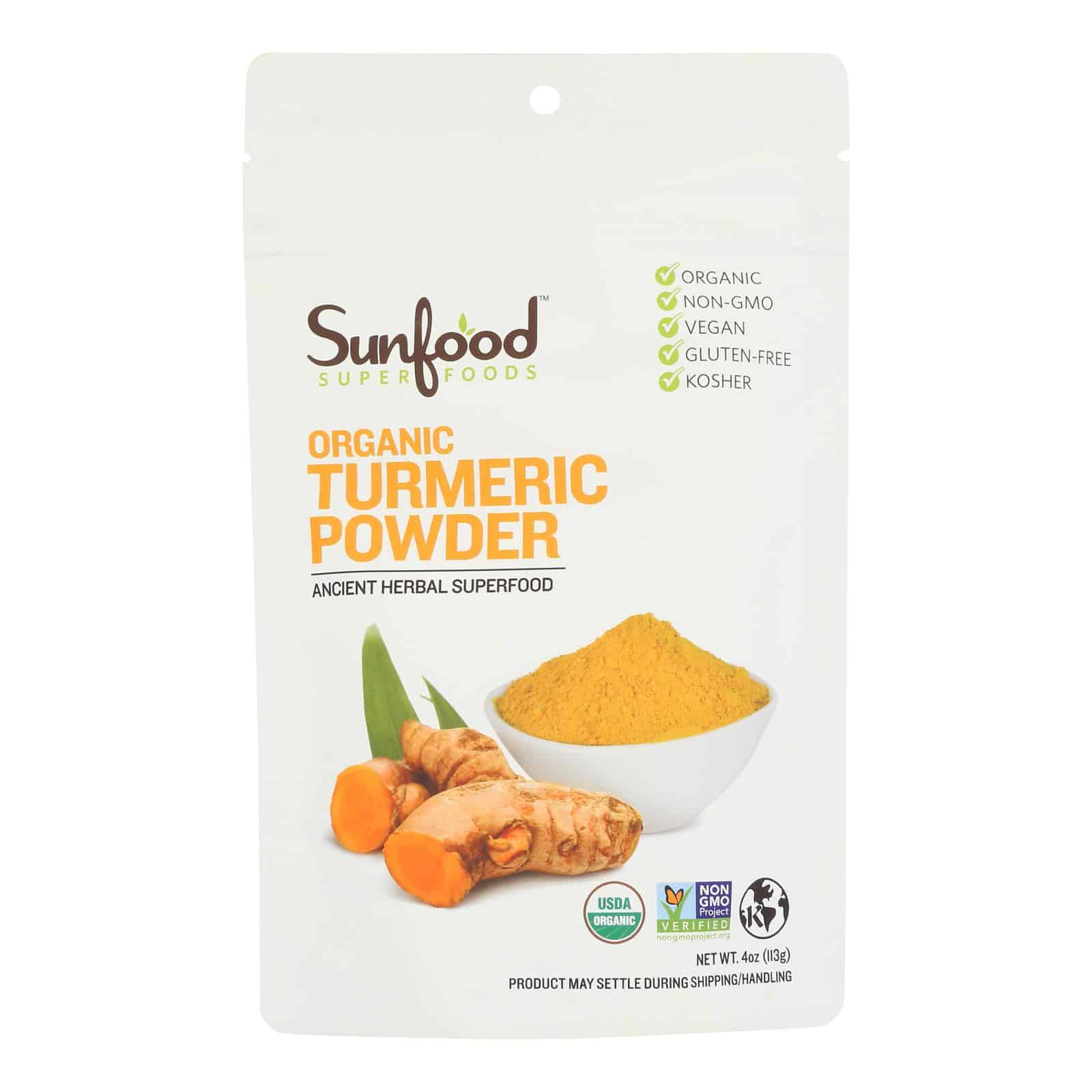 Sunfood - Turmeric Powder - 1 Each -4 OZ - Image 2