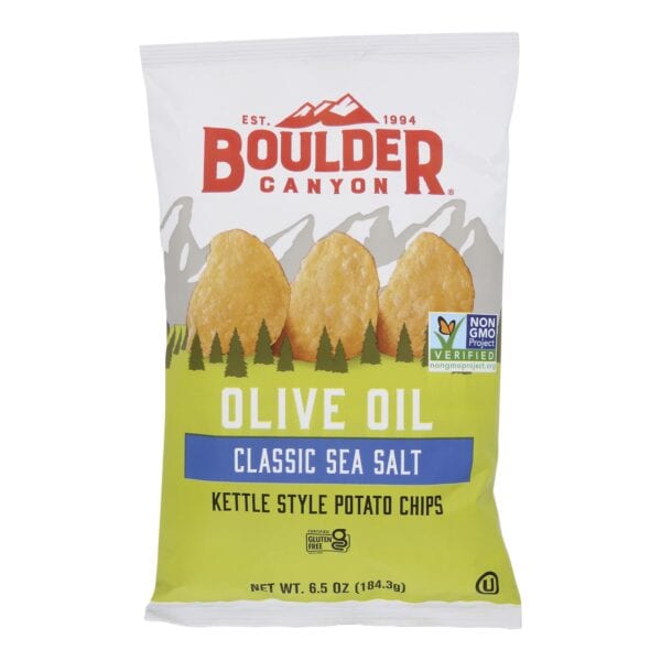 Boulder Canyon - Kettle Chips - Olive Oil - Case of 12 - 6.5 oz. - Image 2