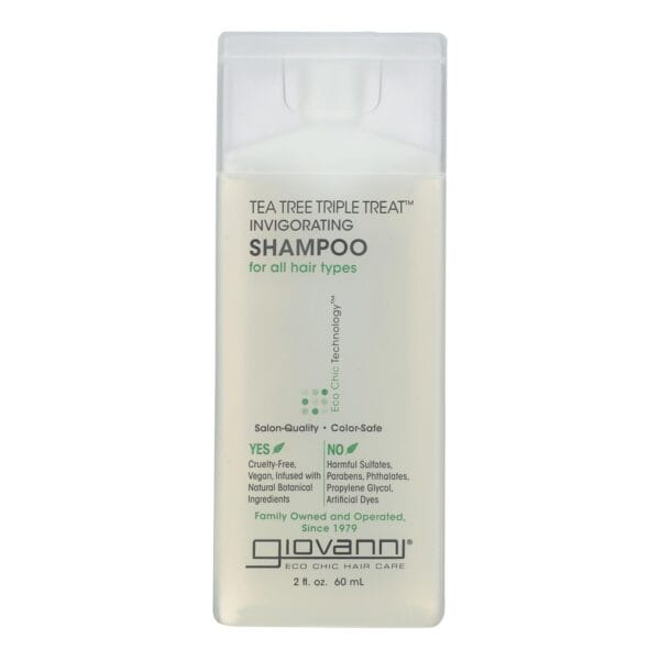 Giovanni Shampoo Tea Tree Triple Treat - 2 fl oz - Case of 12 - Image 2