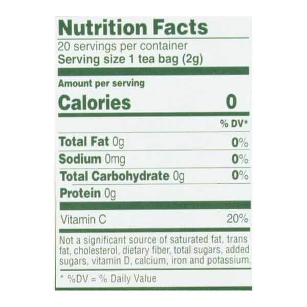 Celestial Seasonings Green Tea Honey Lemon Ginseng with White Tea - 20 Tea Bags - Case of 6 - Image 3