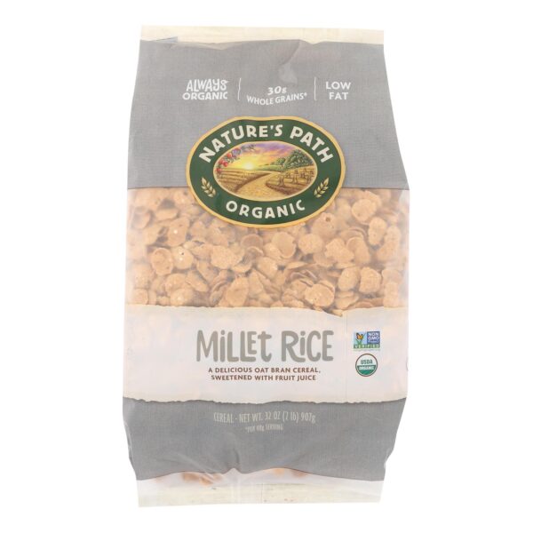 Nature's Path Organic Millet Rice Oat-bran Flakes Cereal - Case of 6 - 32 oz. - Image 3