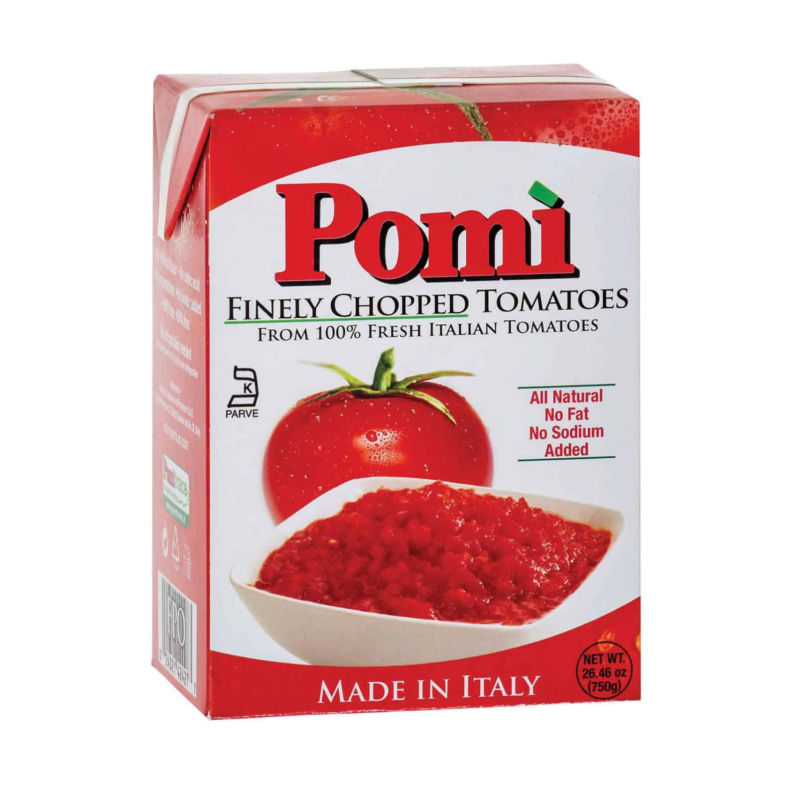 Pomi Tomatoes Chopped Tomatoes - Finely - Case of 12 - 26.46 oz. - Image 2