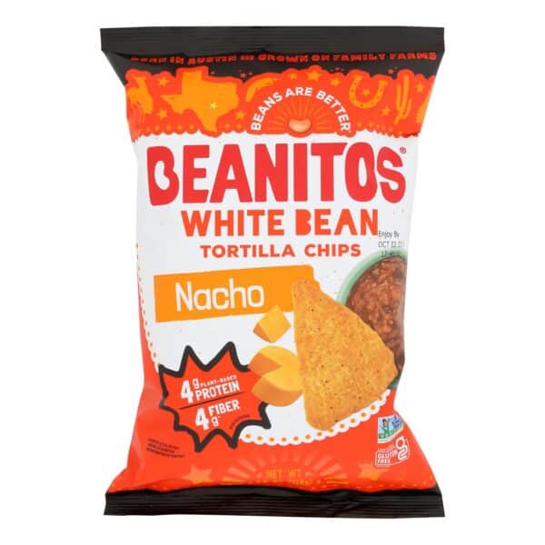 Beanitos - White Bean Chips - Nacho Nation - Case of 6 - 4.5 oz. - Image 2